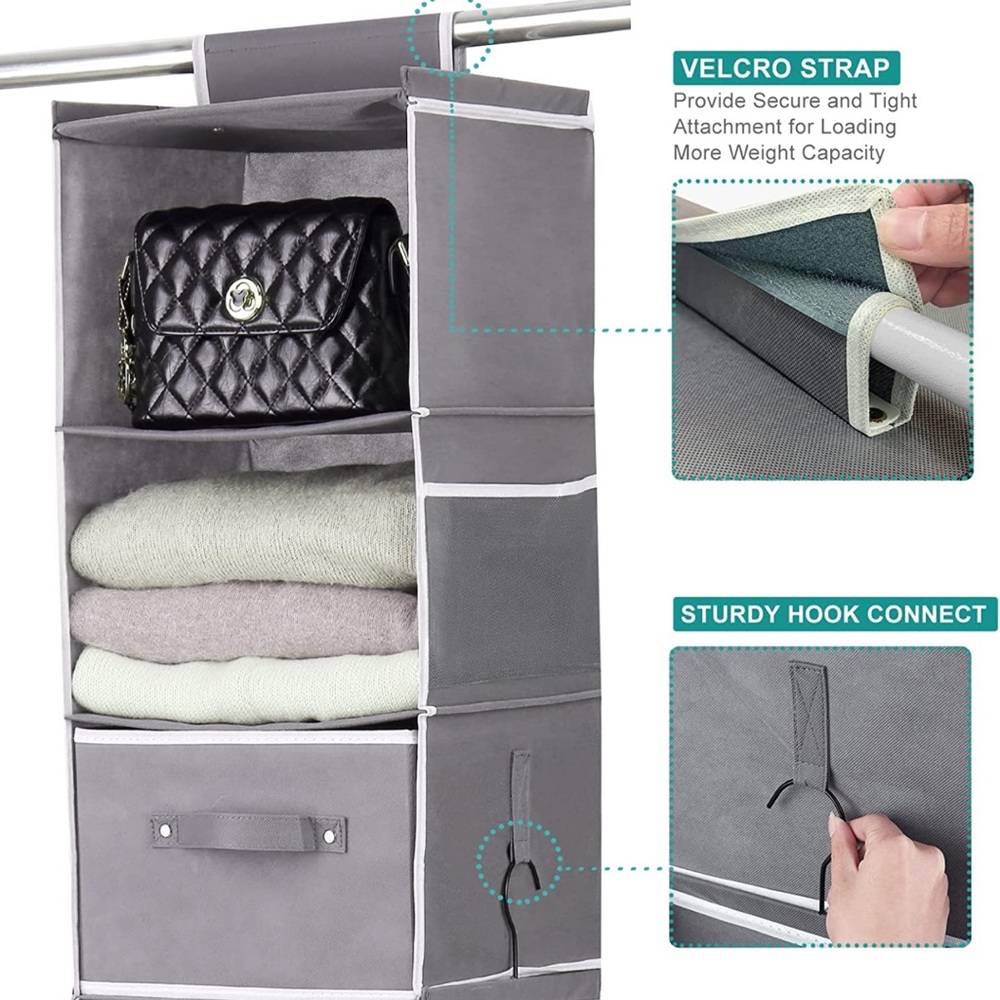 Ropesmart 6-shelf hanging closet organizer